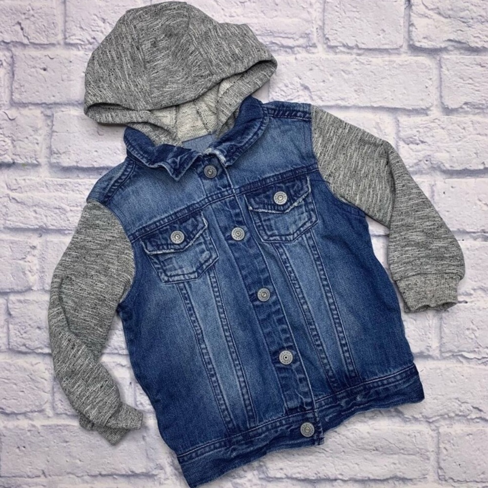 Art Class Hooded Jean Jacket
